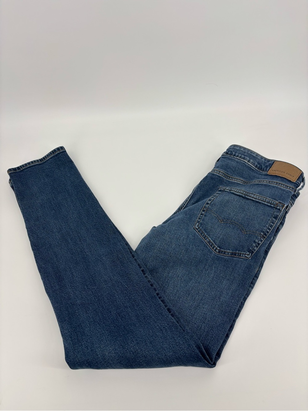 American Eagle Airflex+ Slim Jeans Mens 34x36 Blue Denim Stretch Real‎ Good